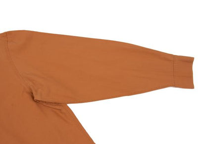 Yohji Yamamoto FEMME Tie Neck Cotton Button Up Orange Shirt Size S