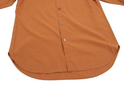 Yohji Yamamoto FEMME Tie Neck Cotton Button Up Orange Shirt Size S