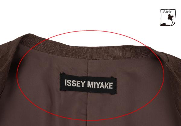 ISSEY MIYAKE MEN 05SS Linen-Silk Gilet Vest Brown Size L