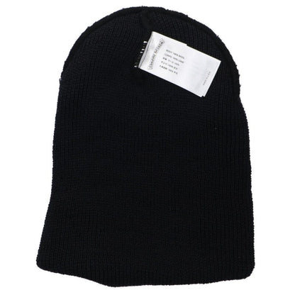 Chrome Hearts CH Leather Patch Beanie Black Size ONE SIZE