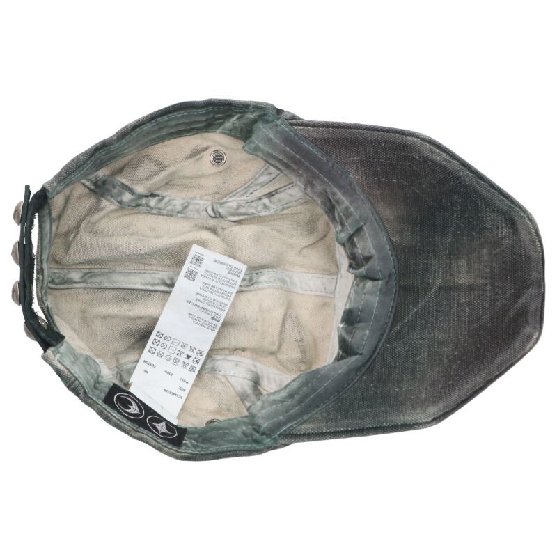 THUG CLUB Denim Army Cap Gray Cotton Size ONE SIZE