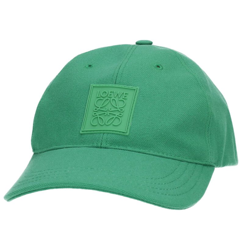 Loewe 25SS Logo Patch Hat Green Size ONE