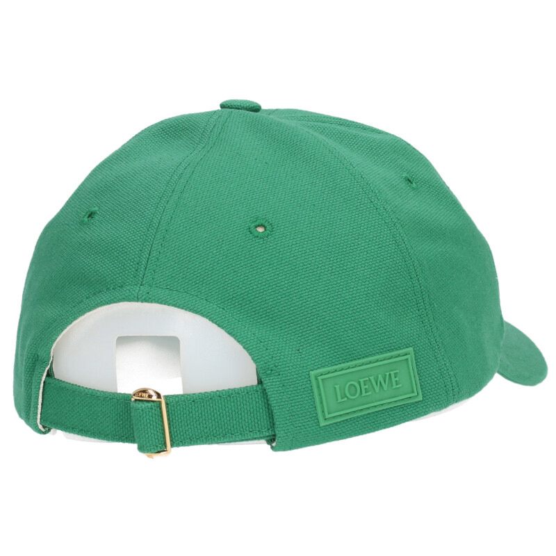 Loewe 25SS Logo Patch Hat Green Size ONE