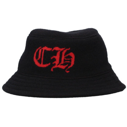 Chrome Hearts CH Logo Cashmere Knit Bucket Hat Multi Size L