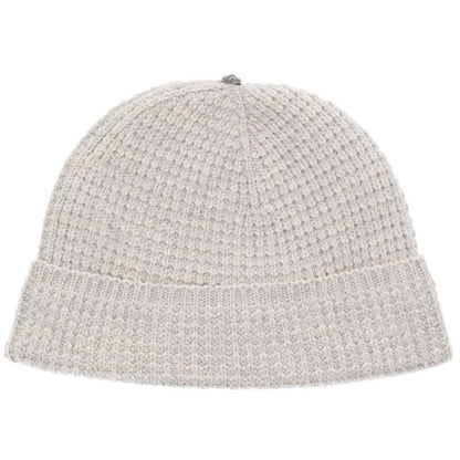 Chrome Hearts Cross Ball Cashmere Knit Beanie Gray Size ONE
