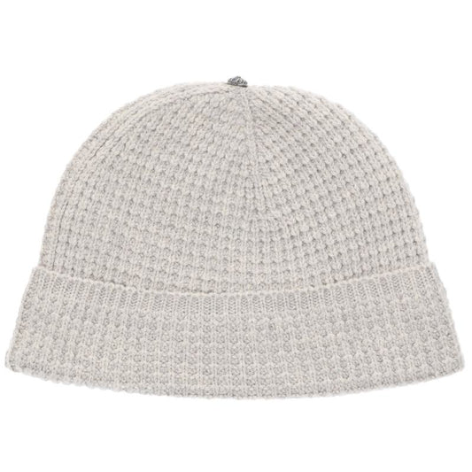 Chrome Hearts Cross Ball Cashmere Knit Beanie Gray Size ONE