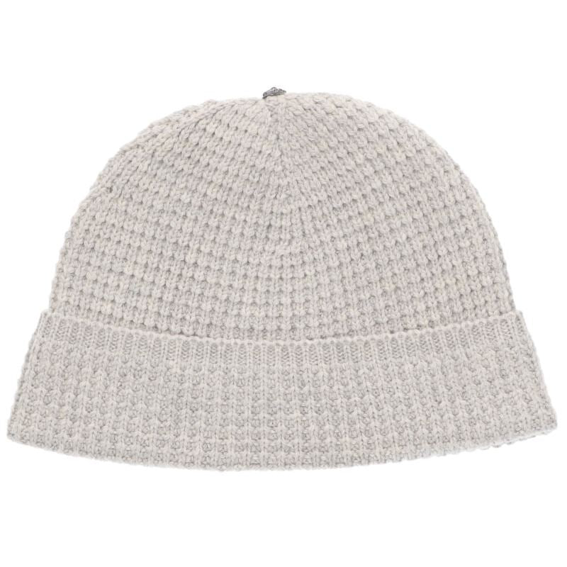 Chrome Hearts Cross Ball Cashmere Knit Beanie Gray Size ONE