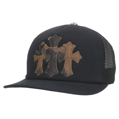 Chrome Hearts TRUCKER CAP 3 Cemetery Leather Size ONE SIZE