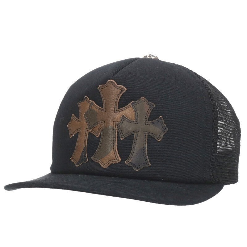 Chrome Hearts TRUCKER CAP 3 Cemetery Leather Size ONE Multi