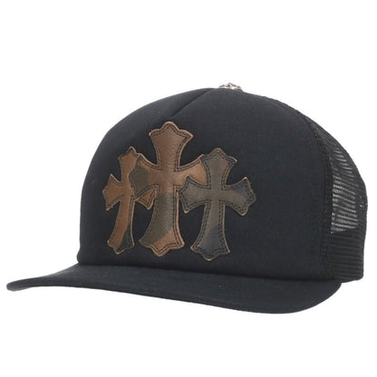 Chrome Hearts TRUCKER CAP 3 Cemetery Leather Size ONE Multi