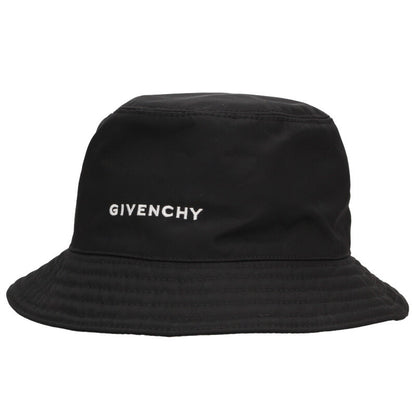 GIVENCHY Logo Embroidered Bucket Hat Black Size ONE SIZE