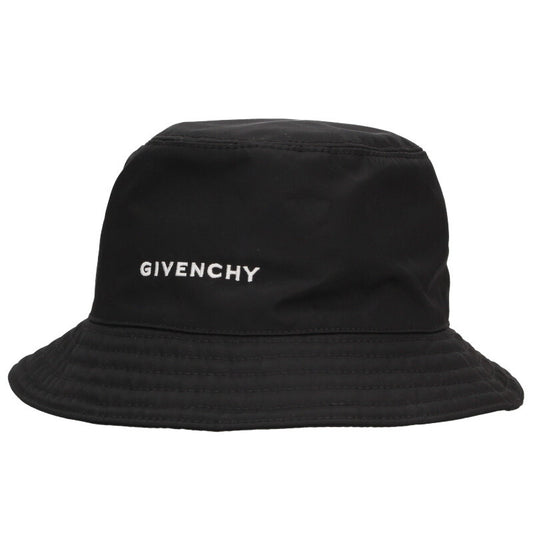 GIVENCHY Logo Embroidered Bucket Hat Black Size ONE SIZE
