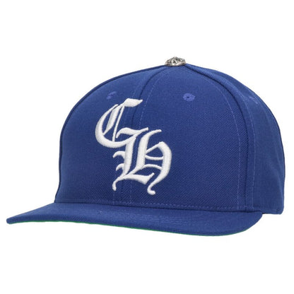 Chrome Hearts CH Embroidered Baseball Cap Blue Size ONE SIZE