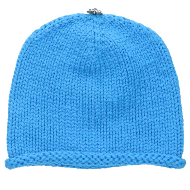 Chrome Hearts Cashmere Cross Patch Beanie Blue/Purple Multi