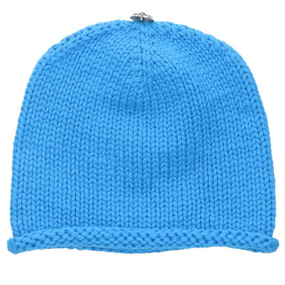 Chrome Hearts Cashmere Cross Patch Beanie Blue/Purple Multi