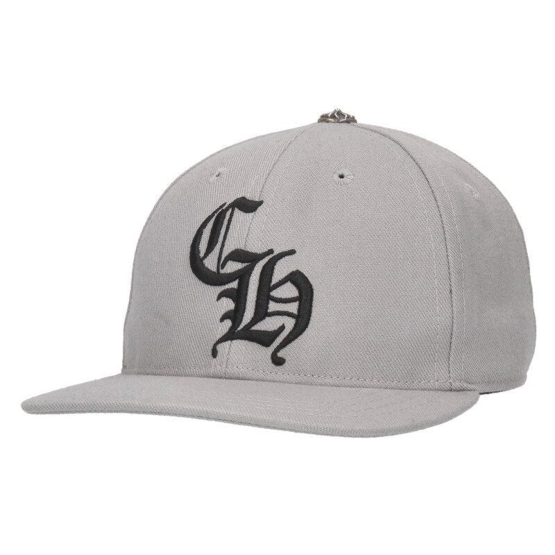 Chrome Hearts CH Embroidered Baseball Cap Gray Size ONE SIZE