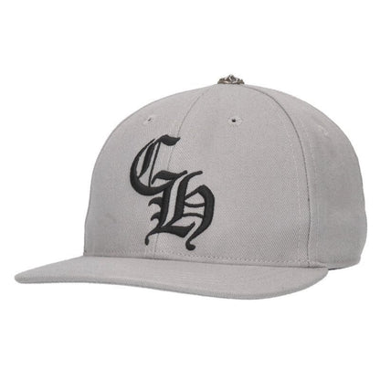 Chrome Hearts CH Embroidered Baseball Cap Gray Size ONE SIZE