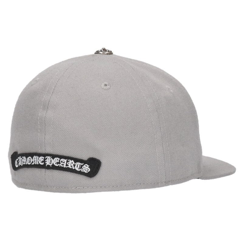Chrome Hearts CH Embroidered Baseball Cap Gray Size ONE SIZE