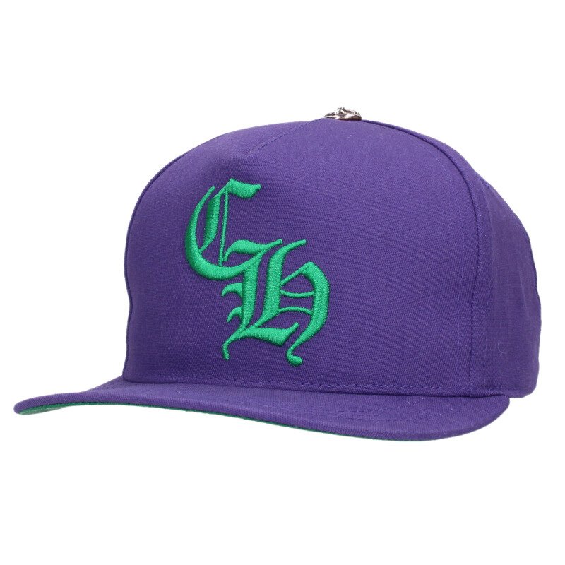 Chrome Hearts SIZE CH HAT CH Logo Embroidered Purple x Silver Size ONE