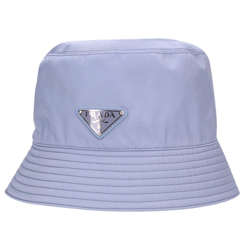 Prada Light Blue Triangle Logo Plaque Nylon Size ONE SIZE