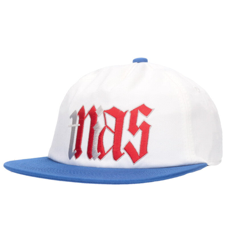 Saint Michael Front Embroidered Hat White x Blue x Red Size ONE