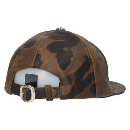 Chrome Hearts Star Patch Camo Leather Cap