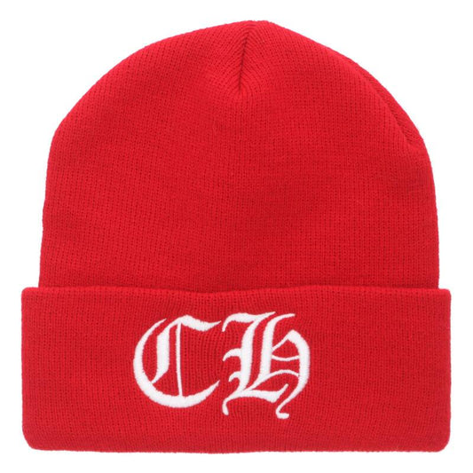 Chrome Hearts ACRYL WATCH CAP Embroidered Hat Red