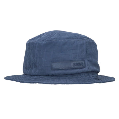 DIOR Oblique All-Over Pattern Hat Navy Size ONE SIZE