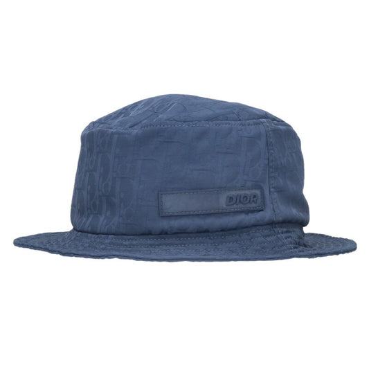 DIOR Oblique All-Over Pattern Hat Navy Size ONE SIZE