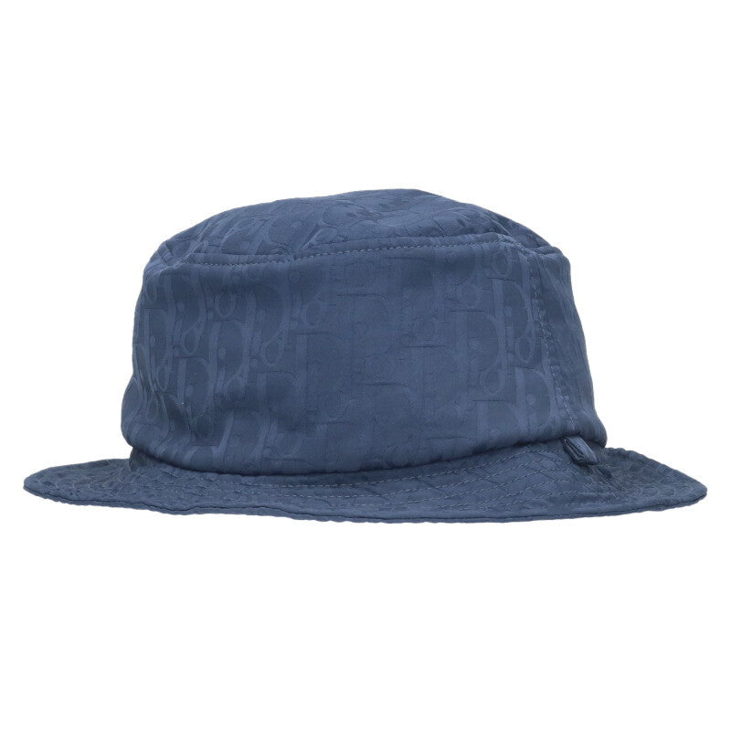 DIOR Oblique All-Over Pattern Hat Navy Size ONE SIZE