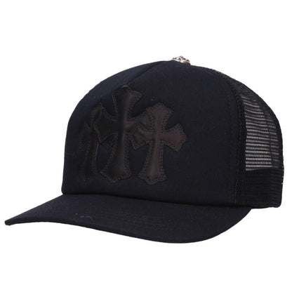 Chrome Hearts 3 Cemetary Leather Patch Trucker Size ONE SIZE