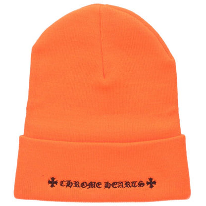 Chrome Hearts SIZE WOOL WATCH CAP Embroidered Hat Orange Size ONE