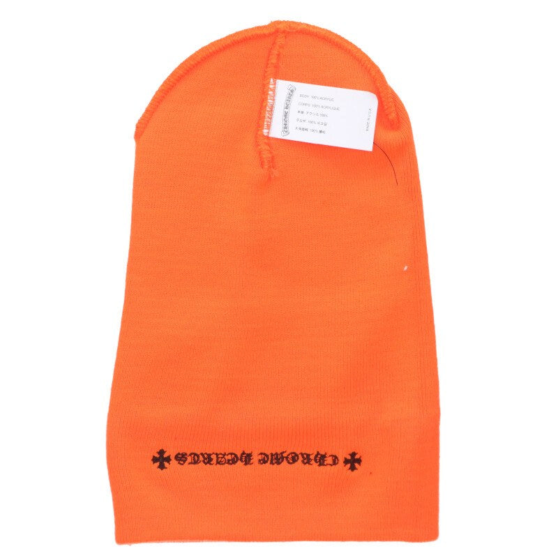 Chrome Hearts SIZE WOOL WATCH CAP Embroidered Hat Orange Size ONE