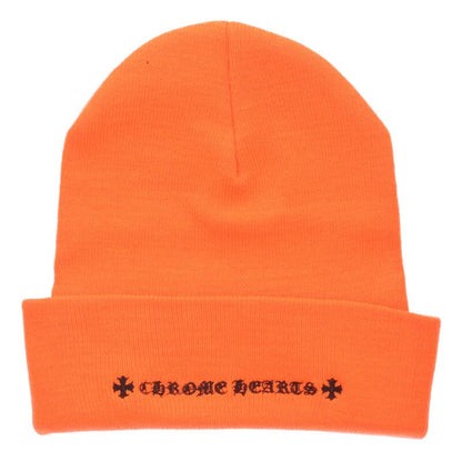 Chrome Hearts SIZE WOOL WATCH CAP Embroidered Hat Orange Size ONE