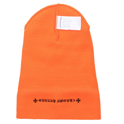 Chrome Hearts SIZE WOOL WATCH CAP Embroidered Hat Orange Size ONE