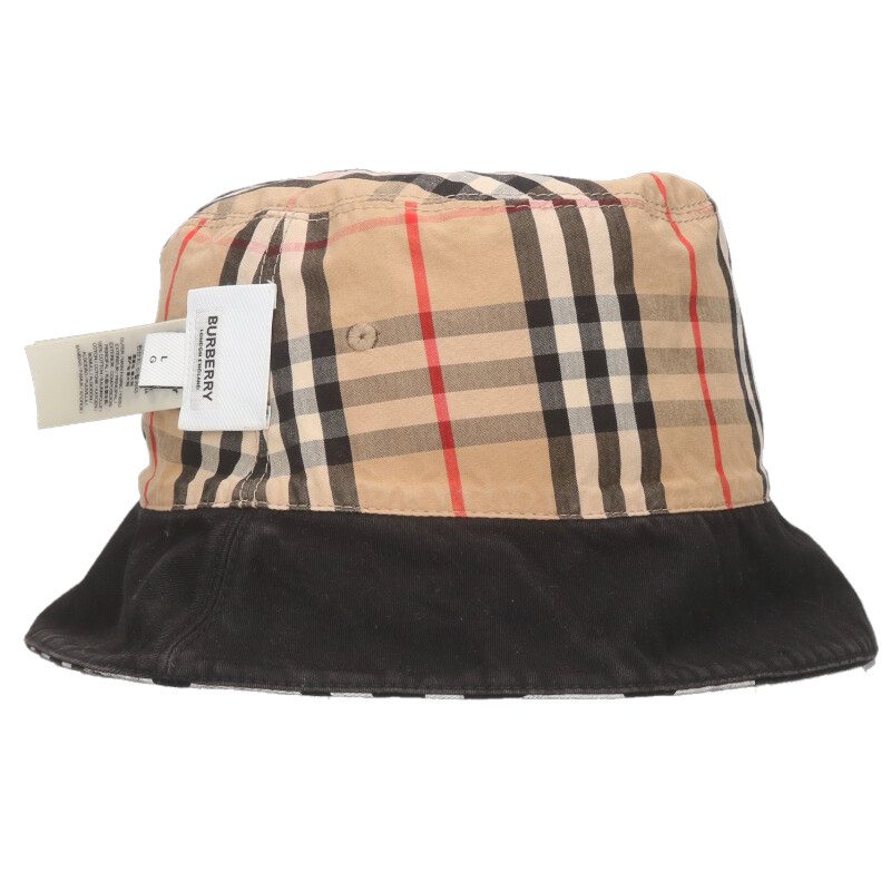 Burberry Logo Bucket Hat Black Size L