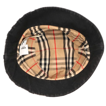 Burberry Logo Bucket Hat Black Size L