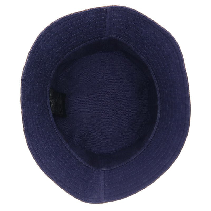 Fendi Leather Bucket Hat Brown Size L