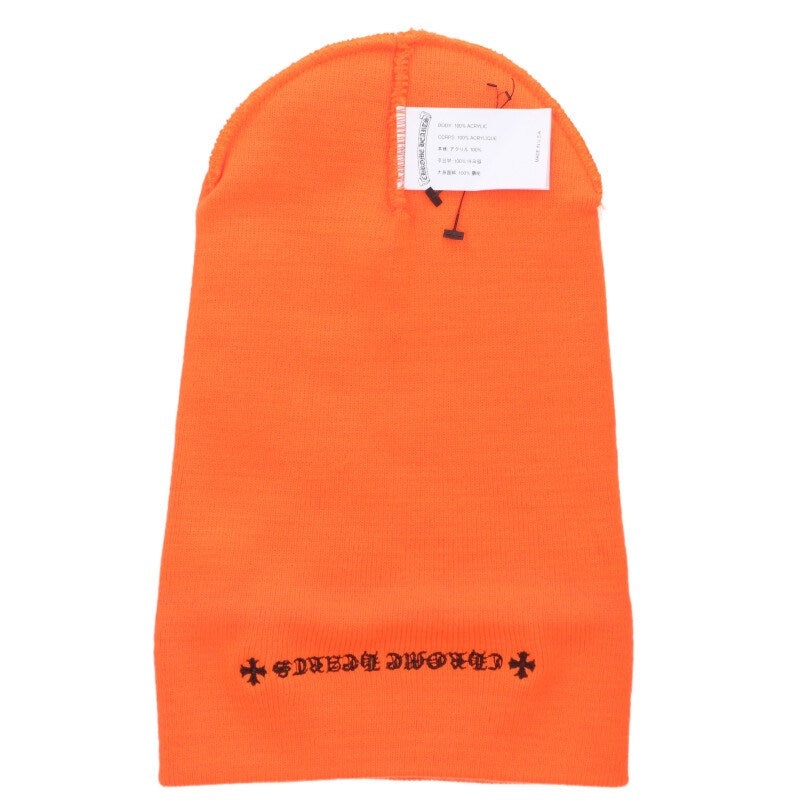 Chrome Hearts SIZE WOOL WATCH CAP Embroidered Hat Orange Size ONE