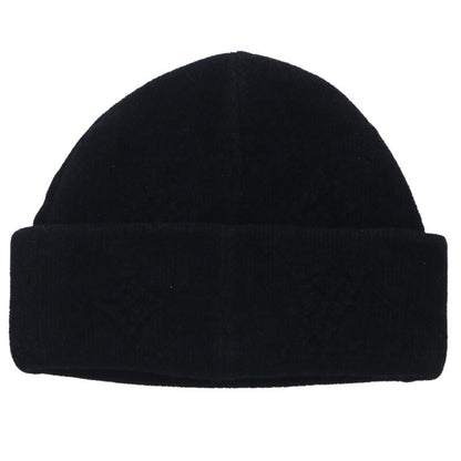 Louis Vuitton LV Logo Embroidered Beanie Black Size S