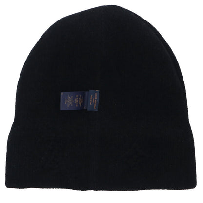 Louis Vuitton LV Logo Embroidered Beanie Black Size S