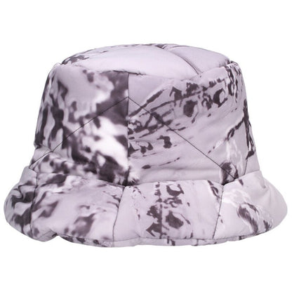 Prada Gray Quilted Padded Nylon Bucket Hat Size ONE SIZE