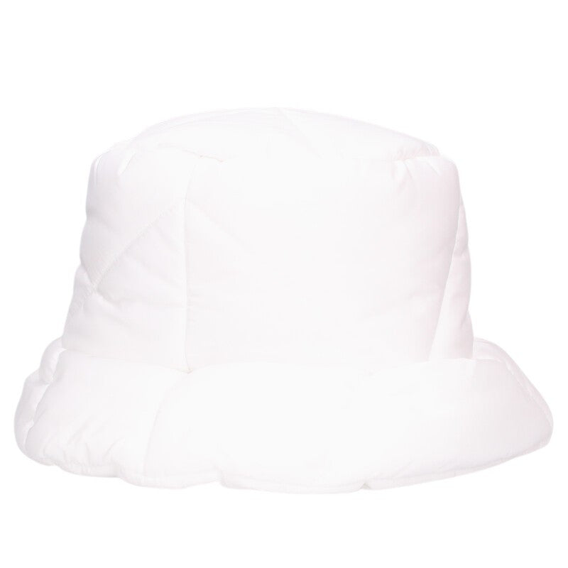 Prada White Quilted Padded Nylon Bucket Hat Size ONE SIZE