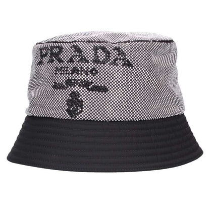 Prada Black/Silver Rhinestone Re-Nylon Bucket Size ONE SIZE
