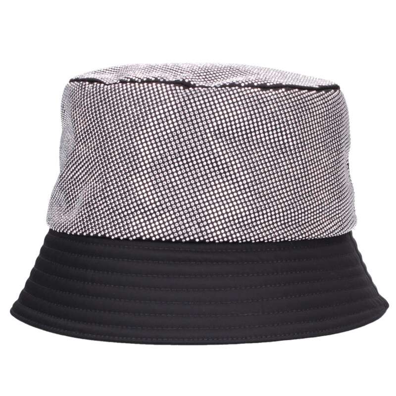 Prada Black/Silver Rhinestone Re-Nylon Bucket Size ONE SIZE