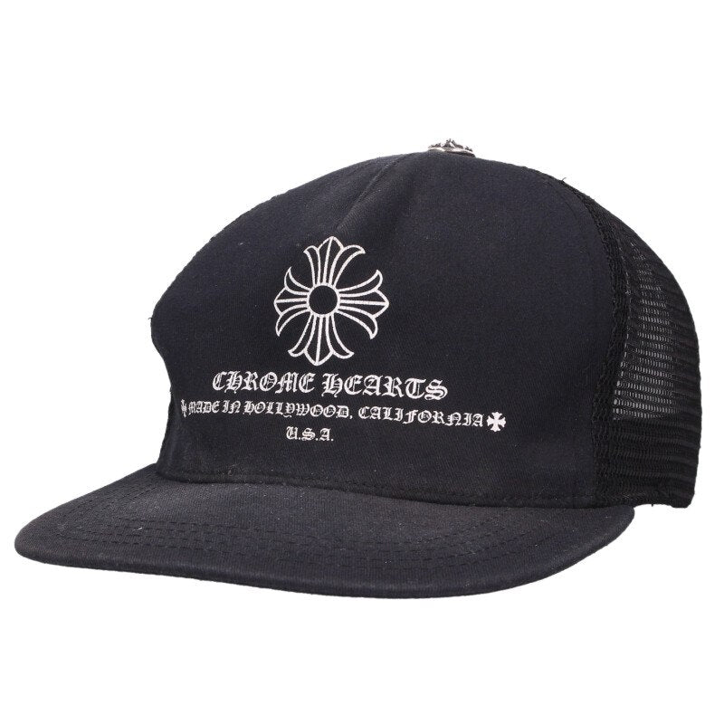 Chrome Hearts Logo Print Hat Black Size ONE SIZE