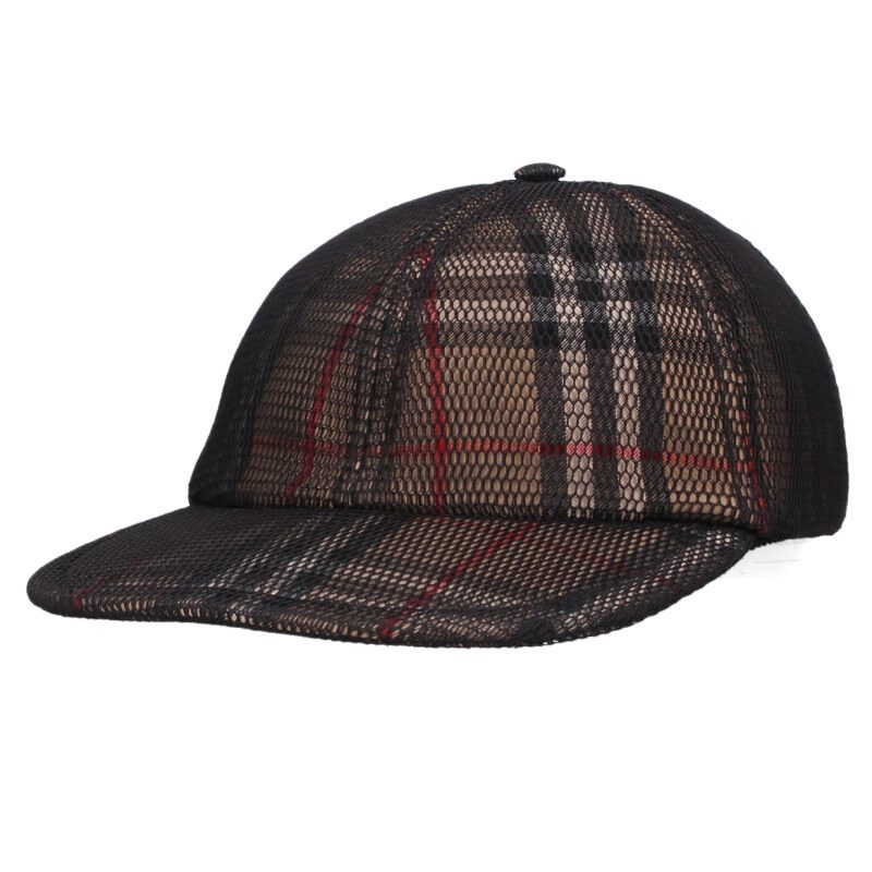 Burberry Nova Check Mesh Baseball Cap Beige Size ONE SIZE