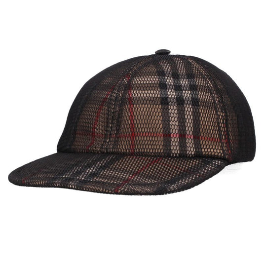Burberry Nova Check Mesh Baseball Cap Beige Size ONE SIZE