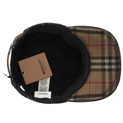 Burberry Nova Check Mesh Baseball Cap Beige Size ONE SIZE