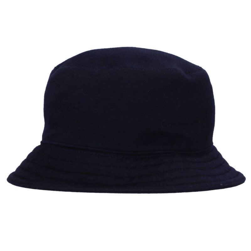HERMES Fred Q. Cashmere Bucket Hat Navy Size ONE SIZE